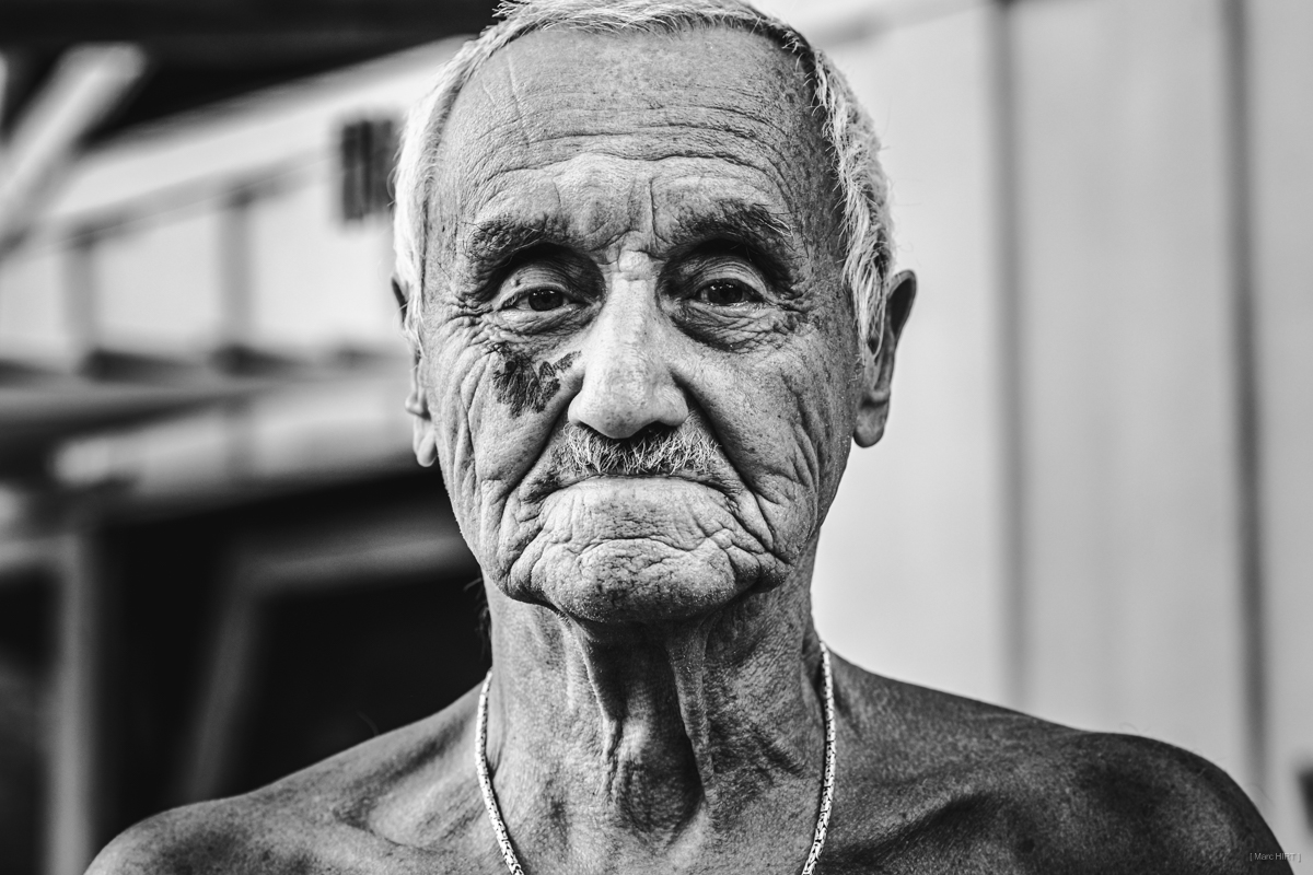 portrait noir et blanc d'andré 2019