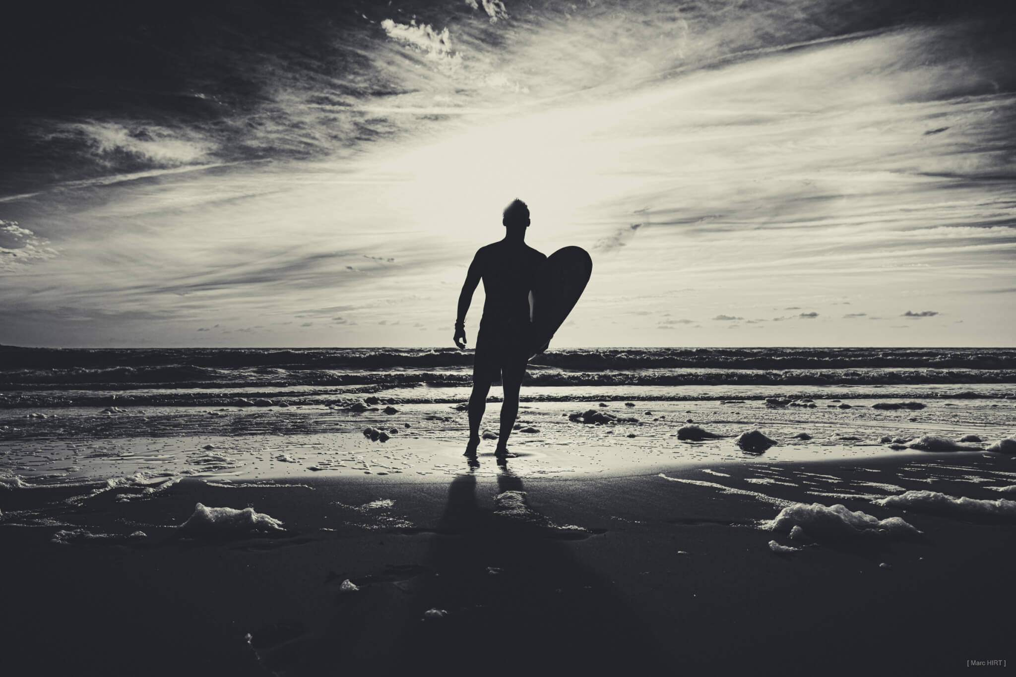 Série seventies avec ange, océan atlantique, montalivet, plage ©Marc HIRT