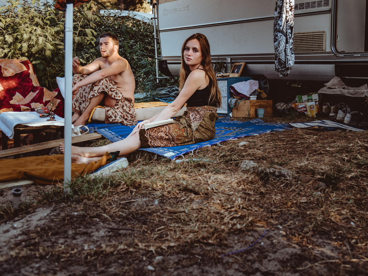 Shooting avec salomé et solal, seventies - ©Marc HIRT